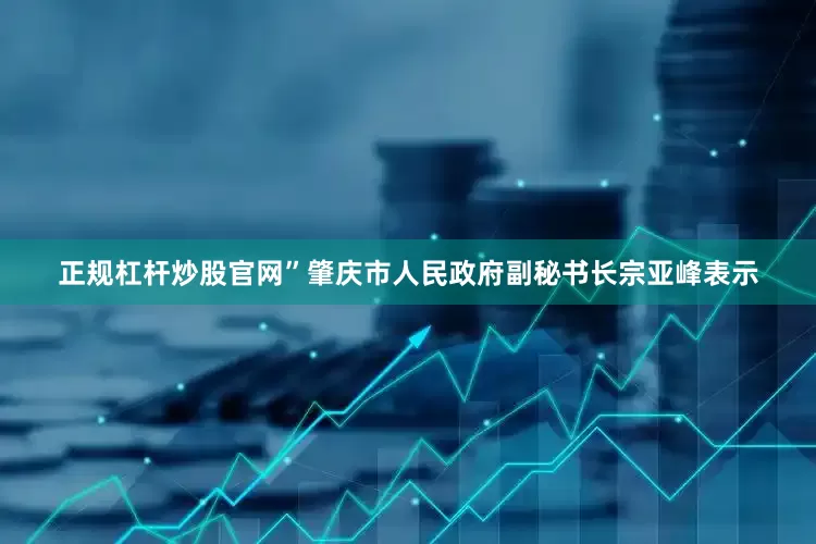 正规杠杆炒股官网”肇庆市人民政府副秘书长宗亚峰表示